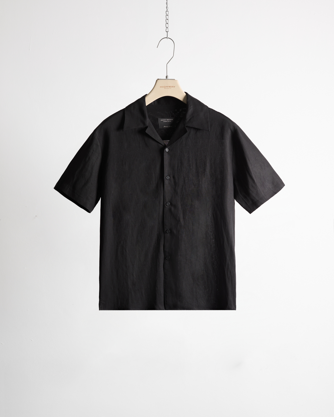 Sơ Mi Ngắn Tay Premium - Gabriel - Boxy Fit - Đen