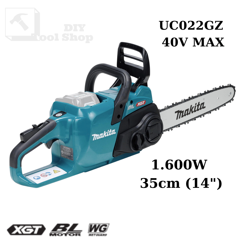 Máy Cưa Xích Makita UC022GZ Dùng Pin 40V Max – Lưỡi 35cm – Công Suất 1.600W – Chính Hãng
