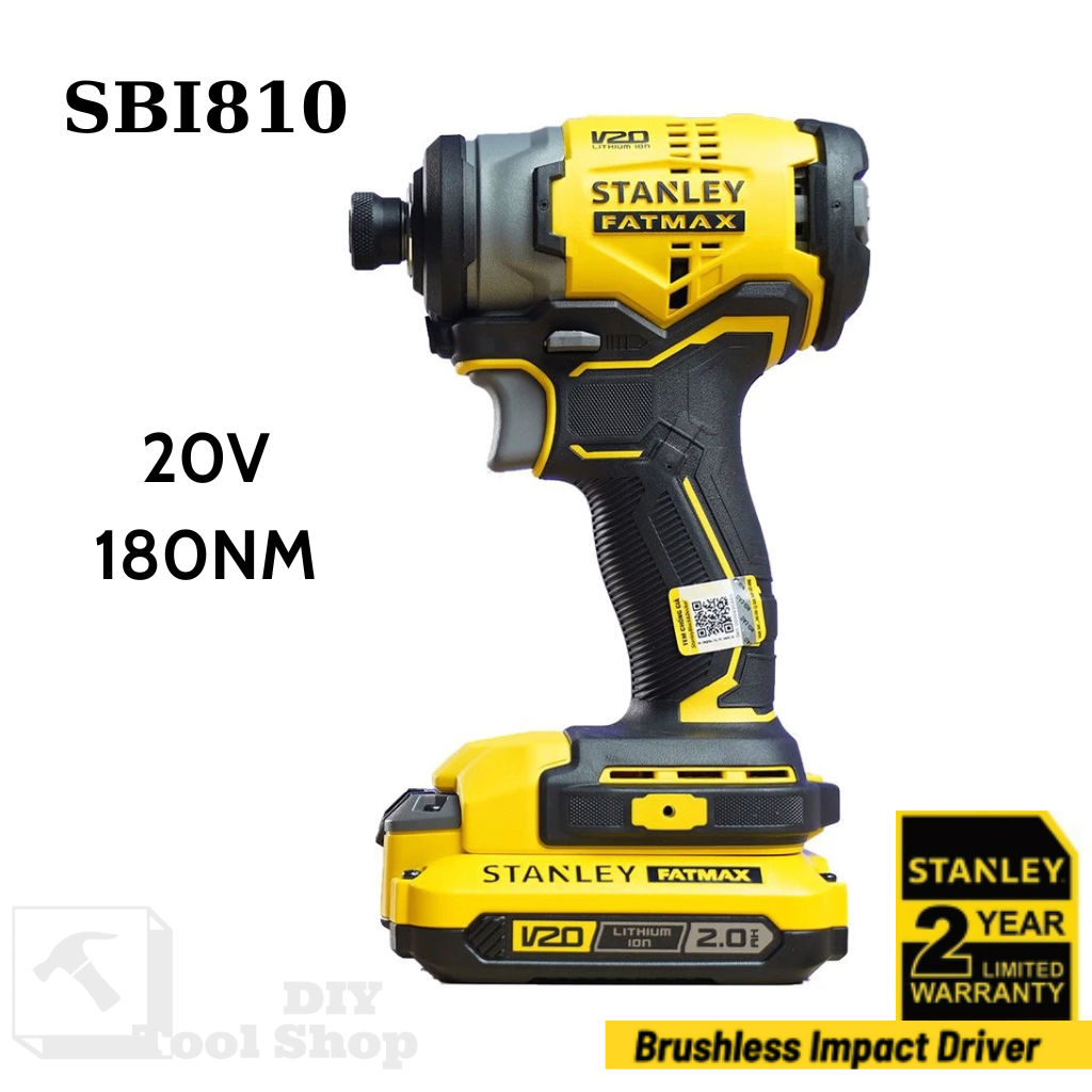 Máy vặn vít động lực pin Stanley Fatmax Brusless 20V Max SBI810D2K-B1 - Chính hãng - Body