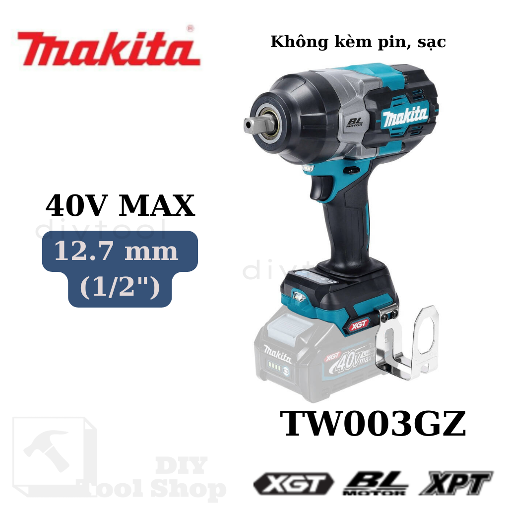Makita TW003GZ – Máy Siết Bu Lông 1/2″ 40VMAX XGT – Sức Mạnh & Hiệu Suất Đỉnh Cao