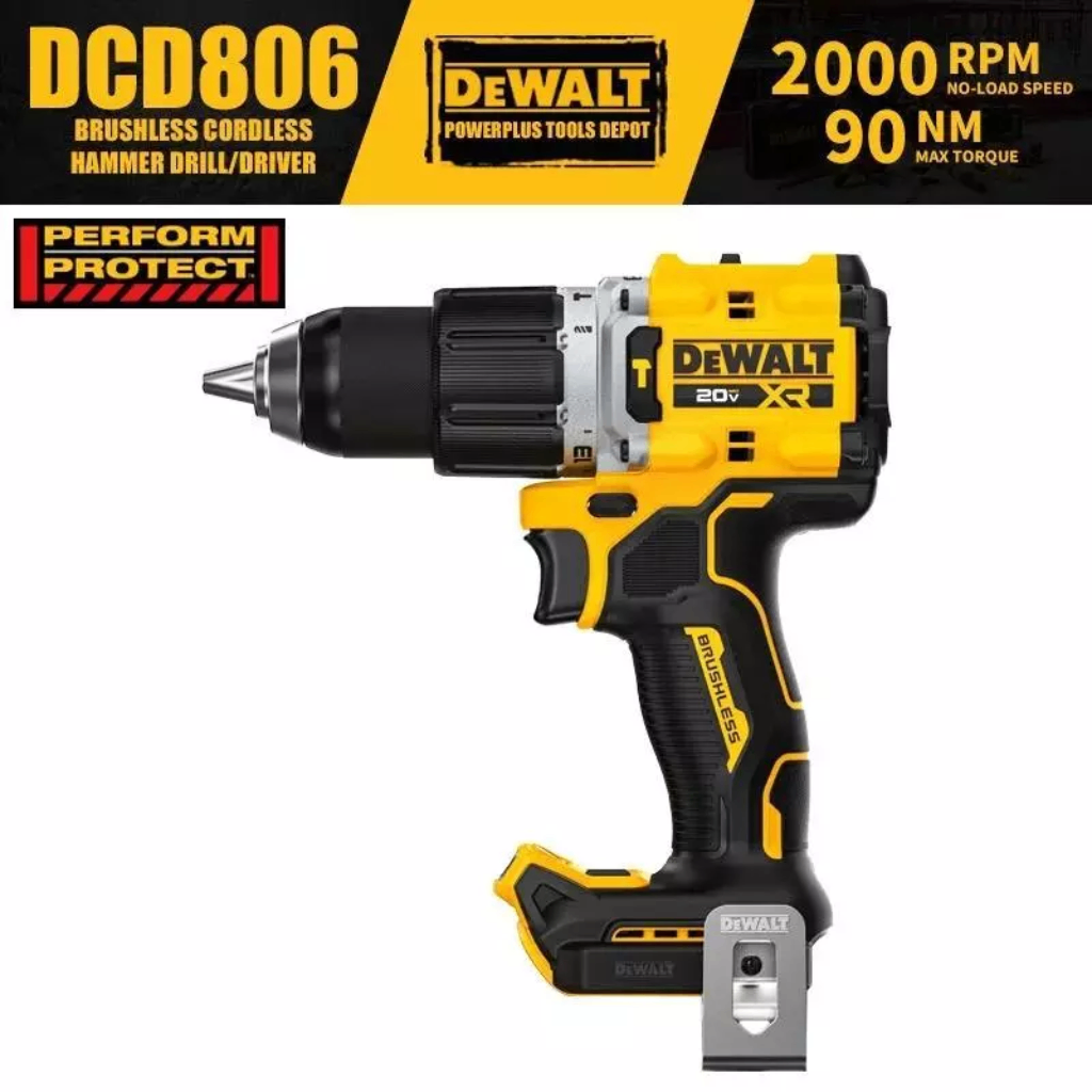 MÁY KHOAN DEWALT PIN 20V BL DCD806 (ANTI ROTATION) 2025 – SỨC MẠNH CHUYÊN NGHIỆP TRONG TẦM TAY