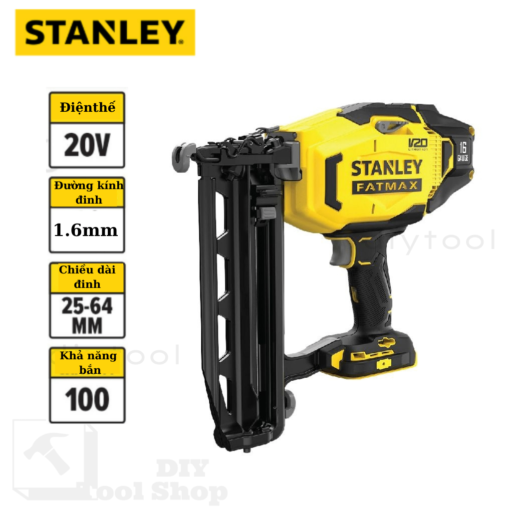 Stanley SCN616D2K-B1 – Máy Bắn Đinh Dùng Pin 20V Fatmax Chính Hãng