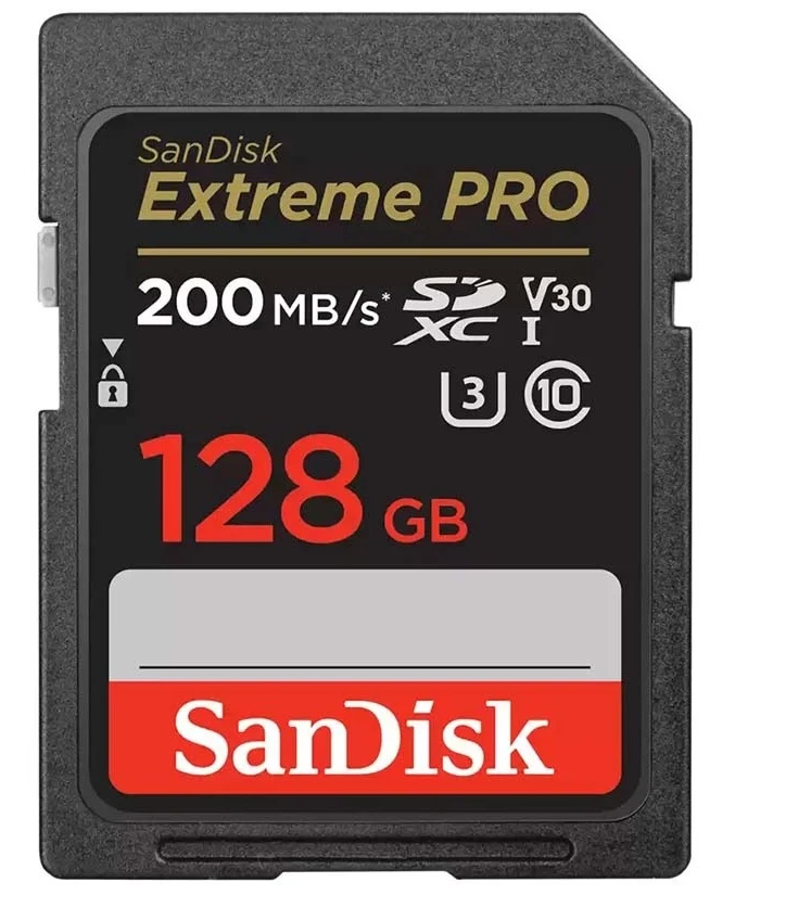 Thẻ nhớ Sandisk SDXC Extreme Pro 128GB 200/90Mb/s
