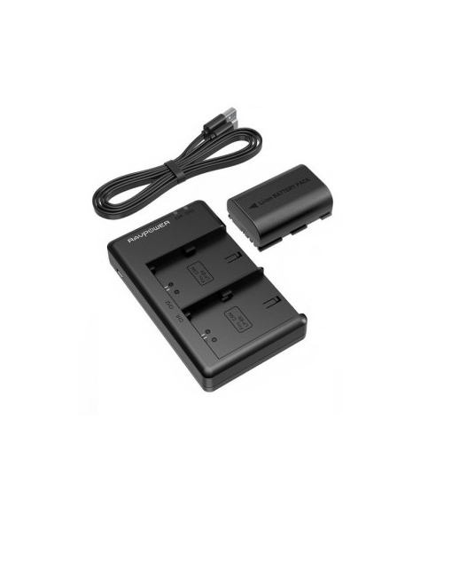 Bộ 1 Pin + 1 Sạc RAVPower LP-E6N for Canon EOS 5D Mark IV, 5D Mark III, 5DS, 5DS R, 5D Mark II, 6D Mark II, 7D Mark II, 7D, 80D, 70D, 60D, 6D......