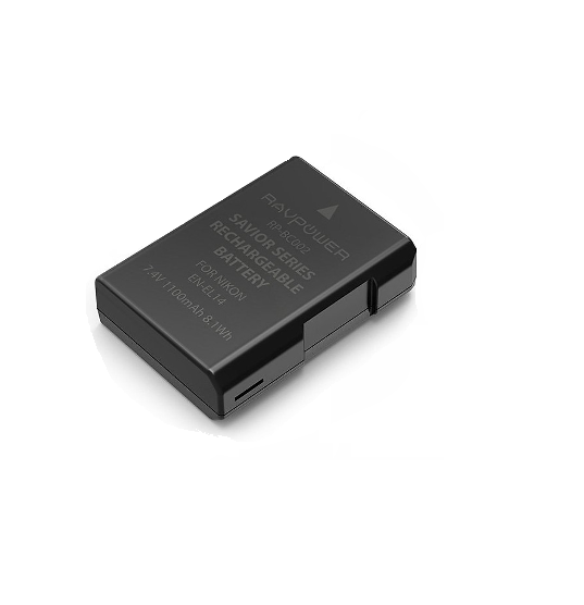 Pin RAVPower EN-EL14 for Nikon D3100, D3200, D3300, D3400, D5100, D5200, D5300, D5500, D5600,......
