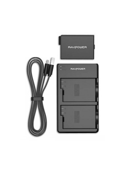 Bộ 1 Pin + 1 Sạc RavPower LP-E8 for Canon EOS 550D, EOS 600D, EOS 650D, EOS 700D.....