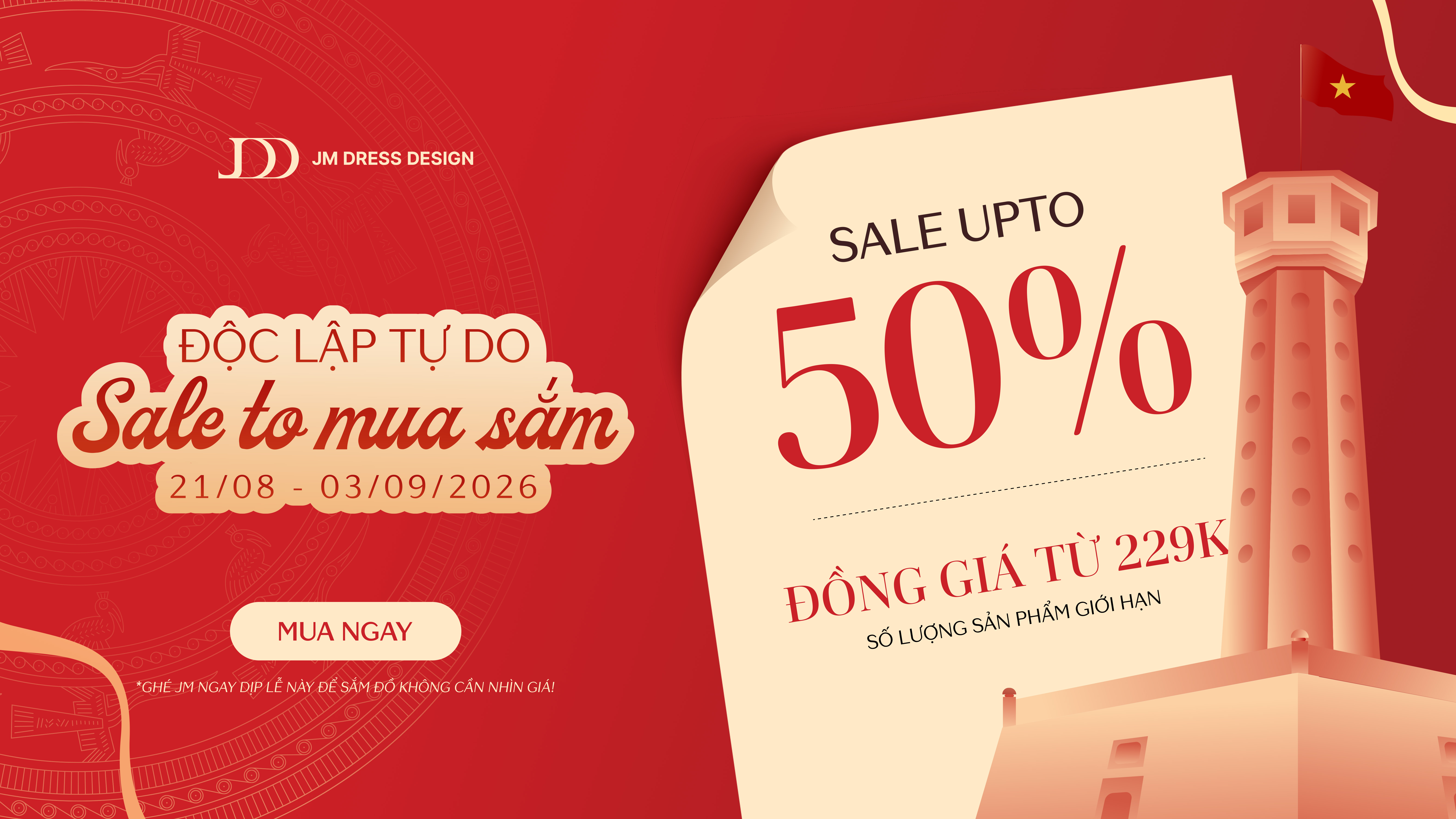 🎉 𝐒𝐀𝐋𝐄 𝐌𝐔̛̀𝐍𝐆 Đ𝐀̣𝐈 𝐋𝐄̂̃ 𝟐.𝟗| ĐỘC LẬP TỰ DO - SALE TO MUA SẮM