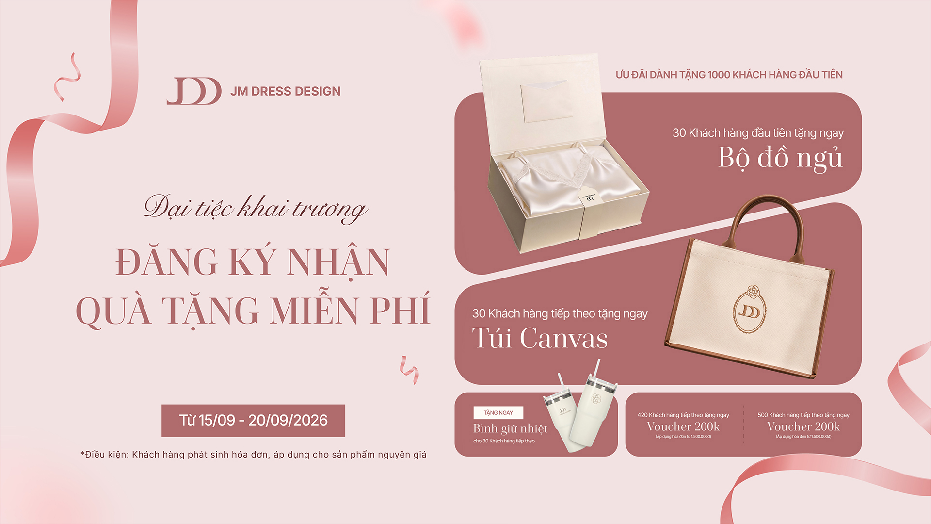 🎉 𝐆𝐑𝐀𝐍𝐃 𝐎𝐏𝐄𝐍𝐈𝐍𝐆 | JM TỚI NAM ĐỊNH – KHAO NÀNG NGÀN QUÀ XINH NHẬN F.R.E.E 1000 PHẦN QUÀ TỪ JM NGÀY KHAI TRƯƠNG