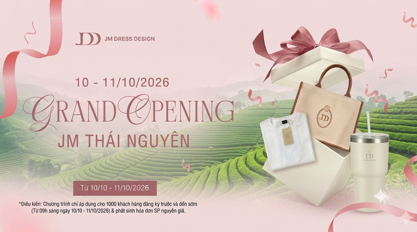 🎉 𝐆𝐑𝐀𝐍𝐃 𝐎𝐏𝐄𝐍𝐈𝐍𝐆 | XIN CHÀO THÁI NGUYÊN – JM ĐẾN, CÓ QUÀ XINH CHO 1000 NÀNG ĐẦU TIÊN 🥳