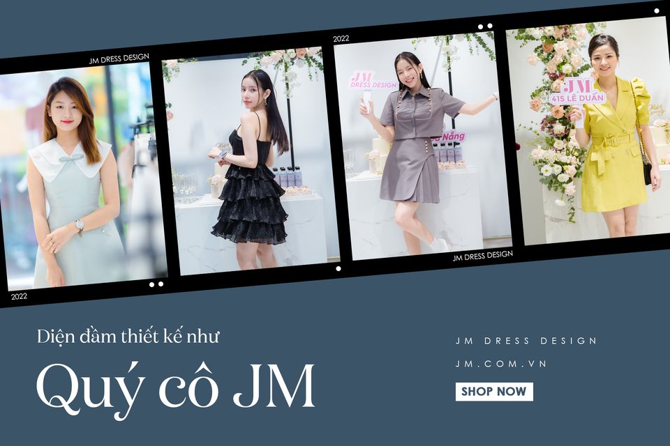 DIỆN ĐẦM THIẾT KẾ SANG CHẢNH ĐI SỰ KIỆN NHƯ QUÝ CÔ JM