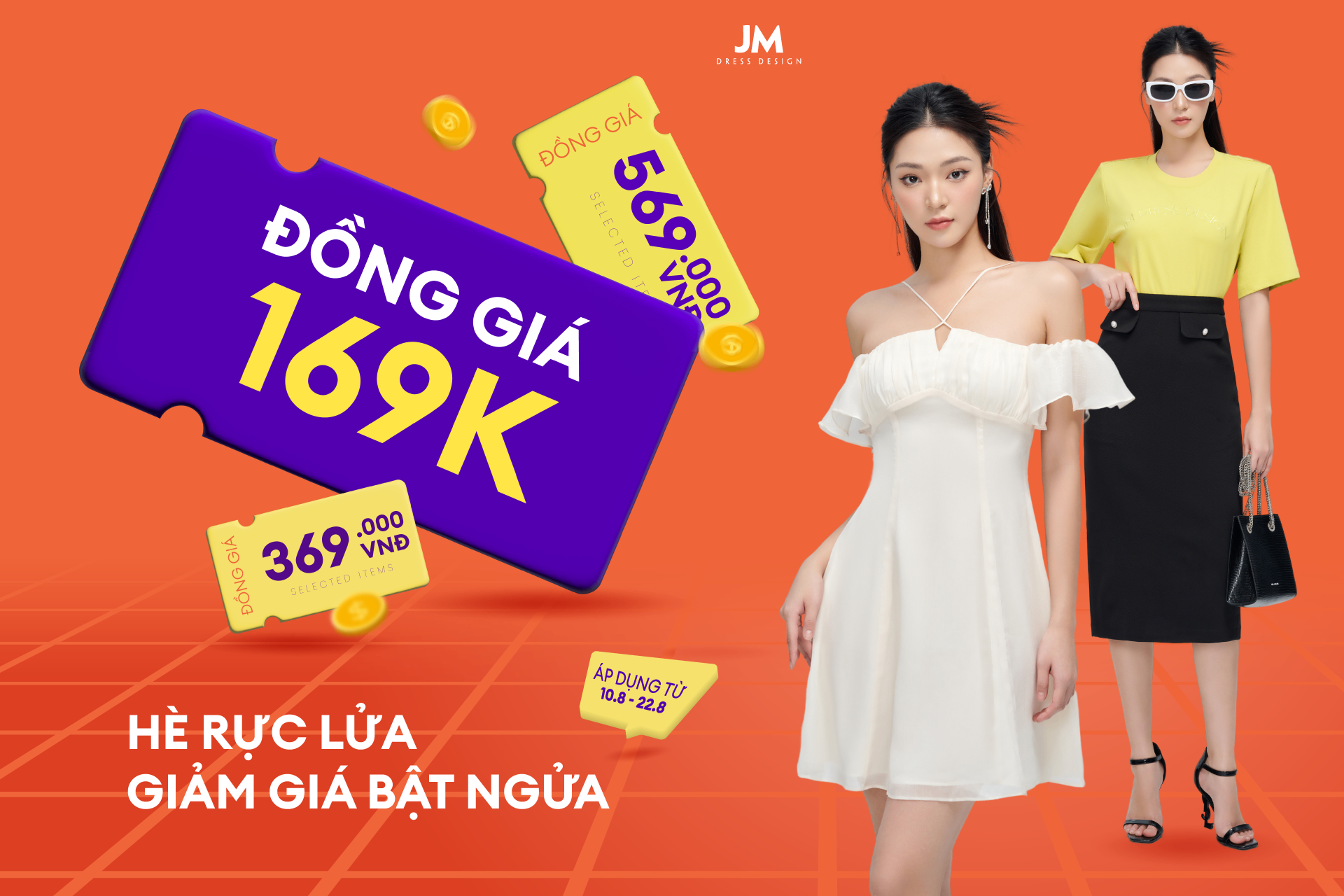 JM TẶNG BẠN HƠN 50.000 DEAL SỐC ĐỒNG GIÁ 169K CHO HÈ RỰC LỬA