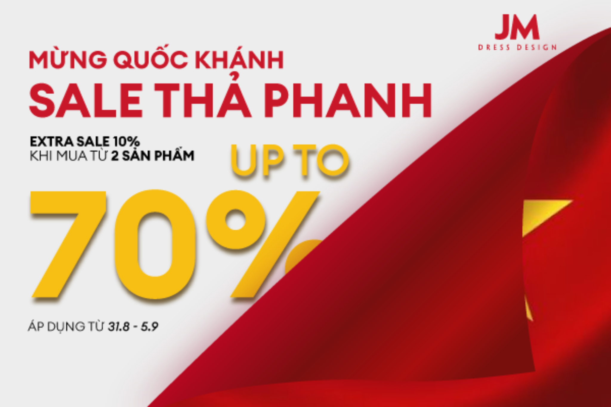 MỪNG NGÀY QUỐC KHÁNH JM TẶNG QUÀ TƯNG BỪNG TRỊ GIÁ LÊN TỚI 399K