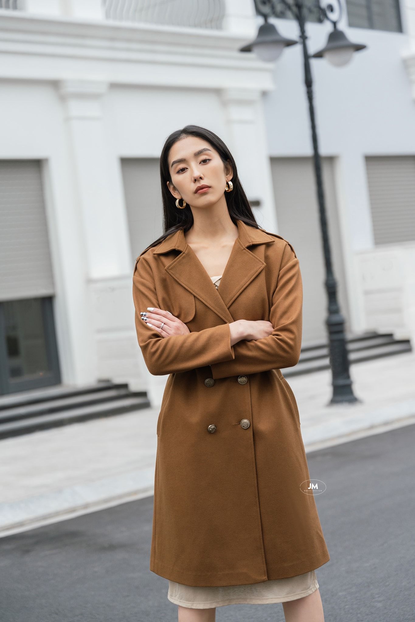 Áo khoác Dạ chờm cá vai