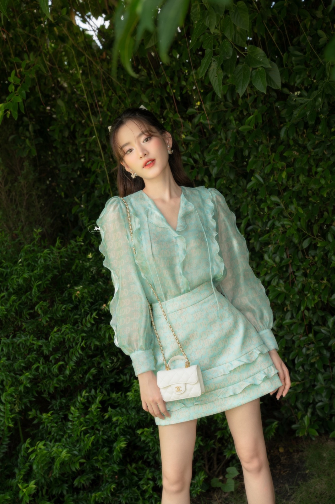Chân váy A Pattern ngắn, bèo 2 tầng