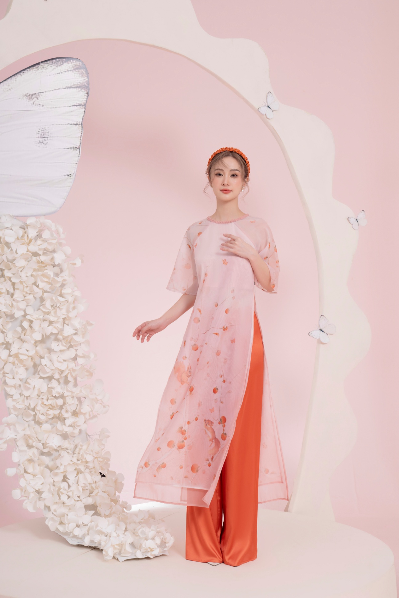 Quần áo dài lụa