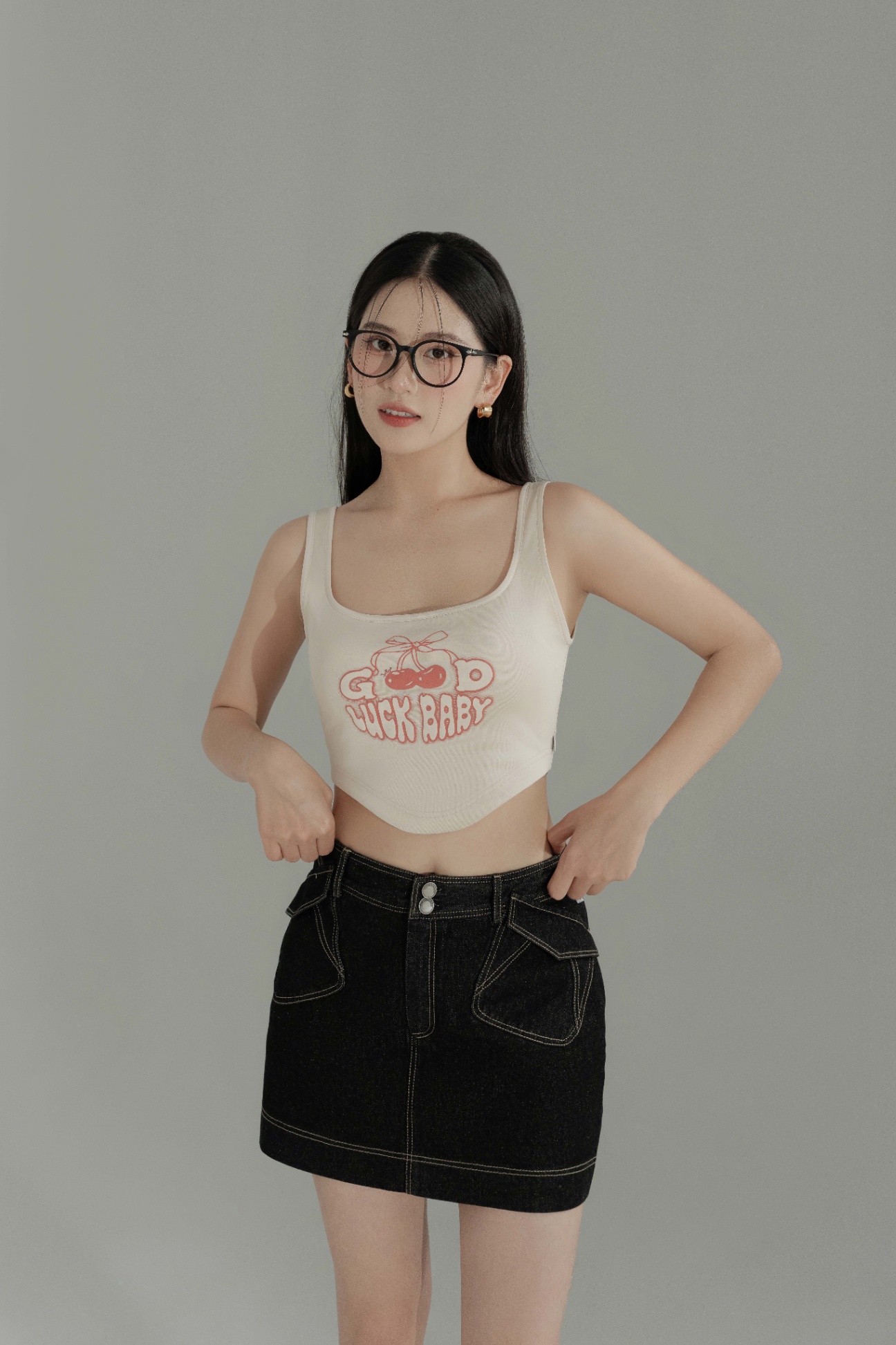 Áo 2 dây lượn gân