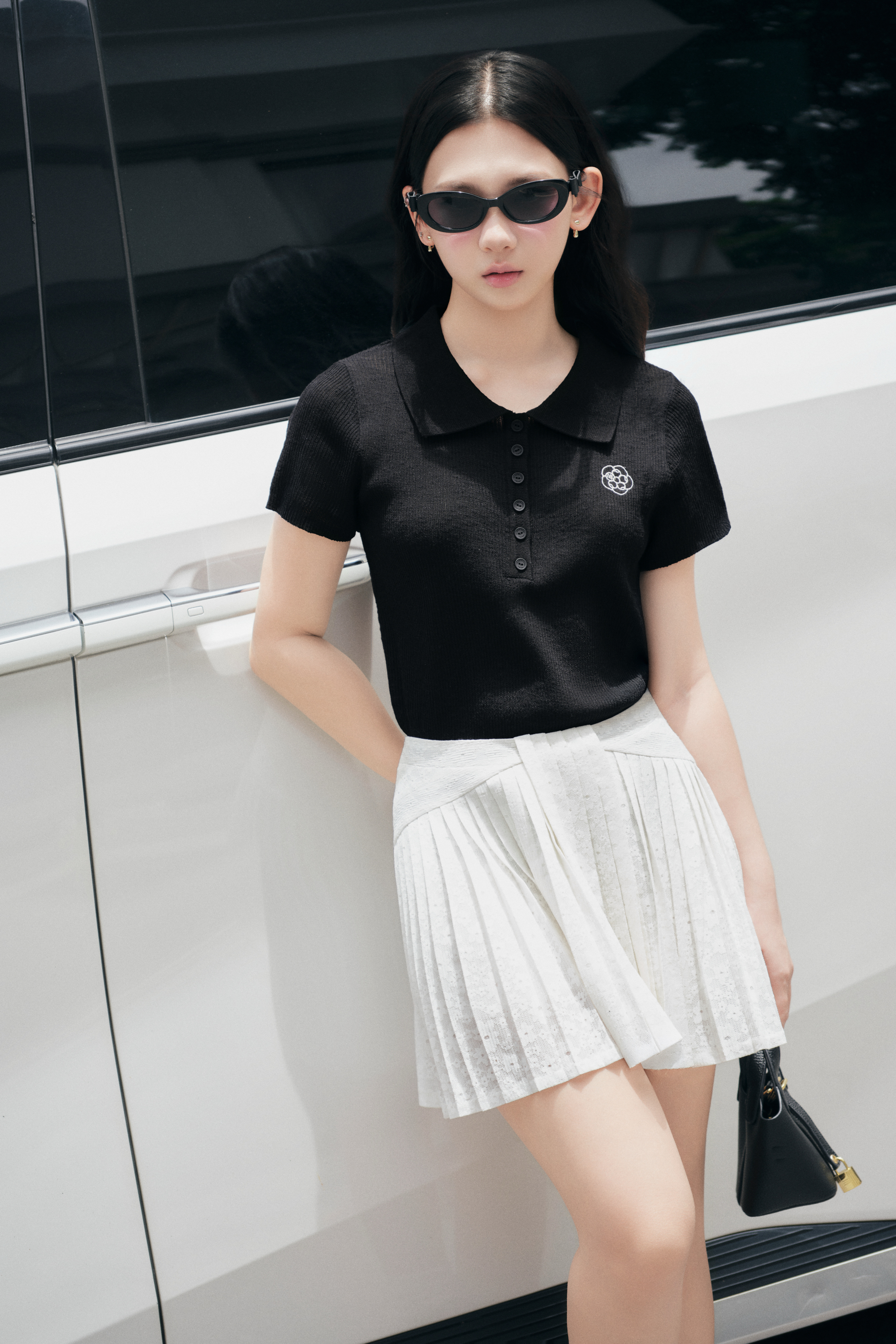 Áo kiểu cổ polo cộc tay