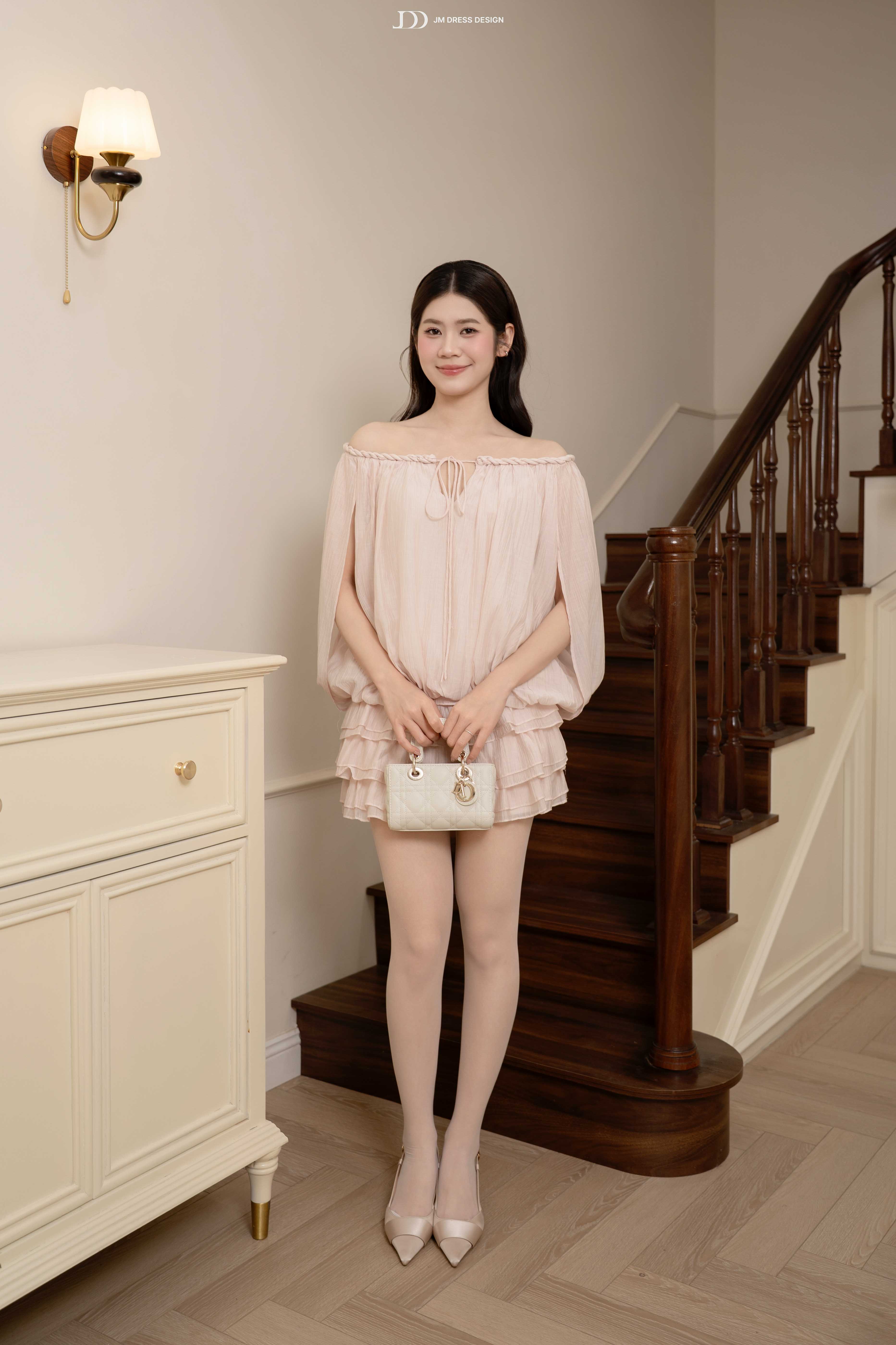 Chân váy A nhún tầng