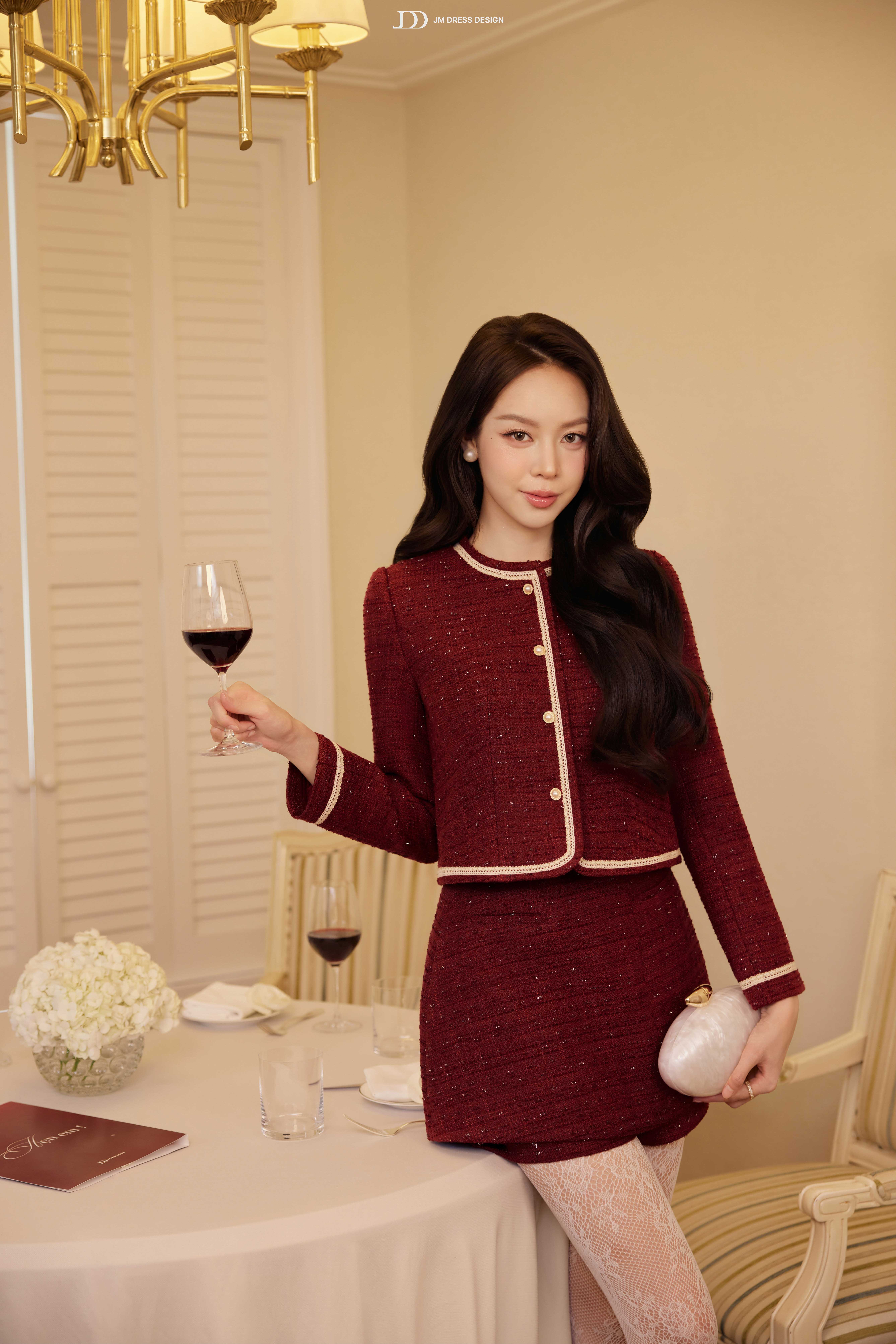 Chân váy Thu đông giả quần