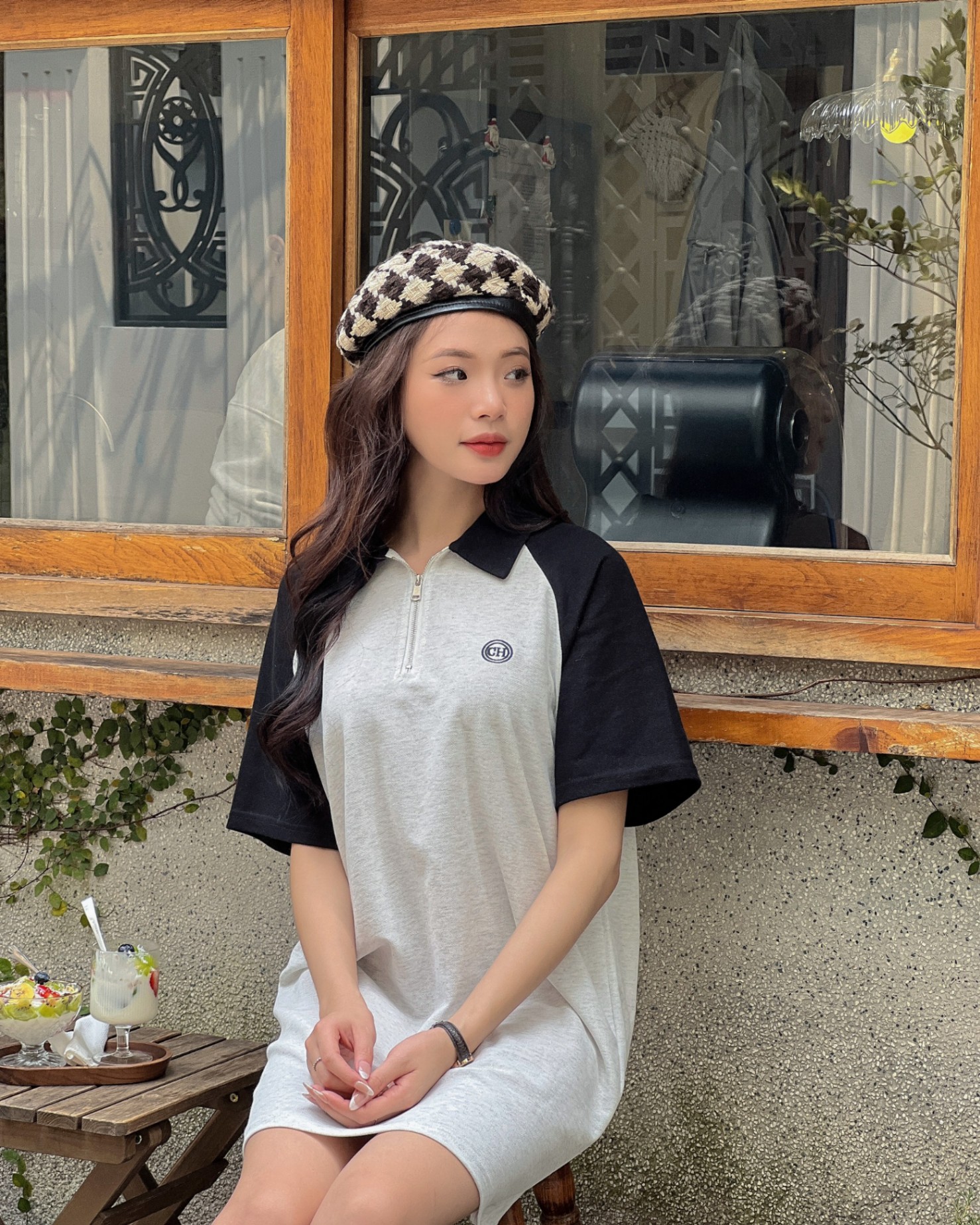Trang phục dân tộc H'Mông nữ hồng hoa - Trang phục biểu diễn Hoa Mai