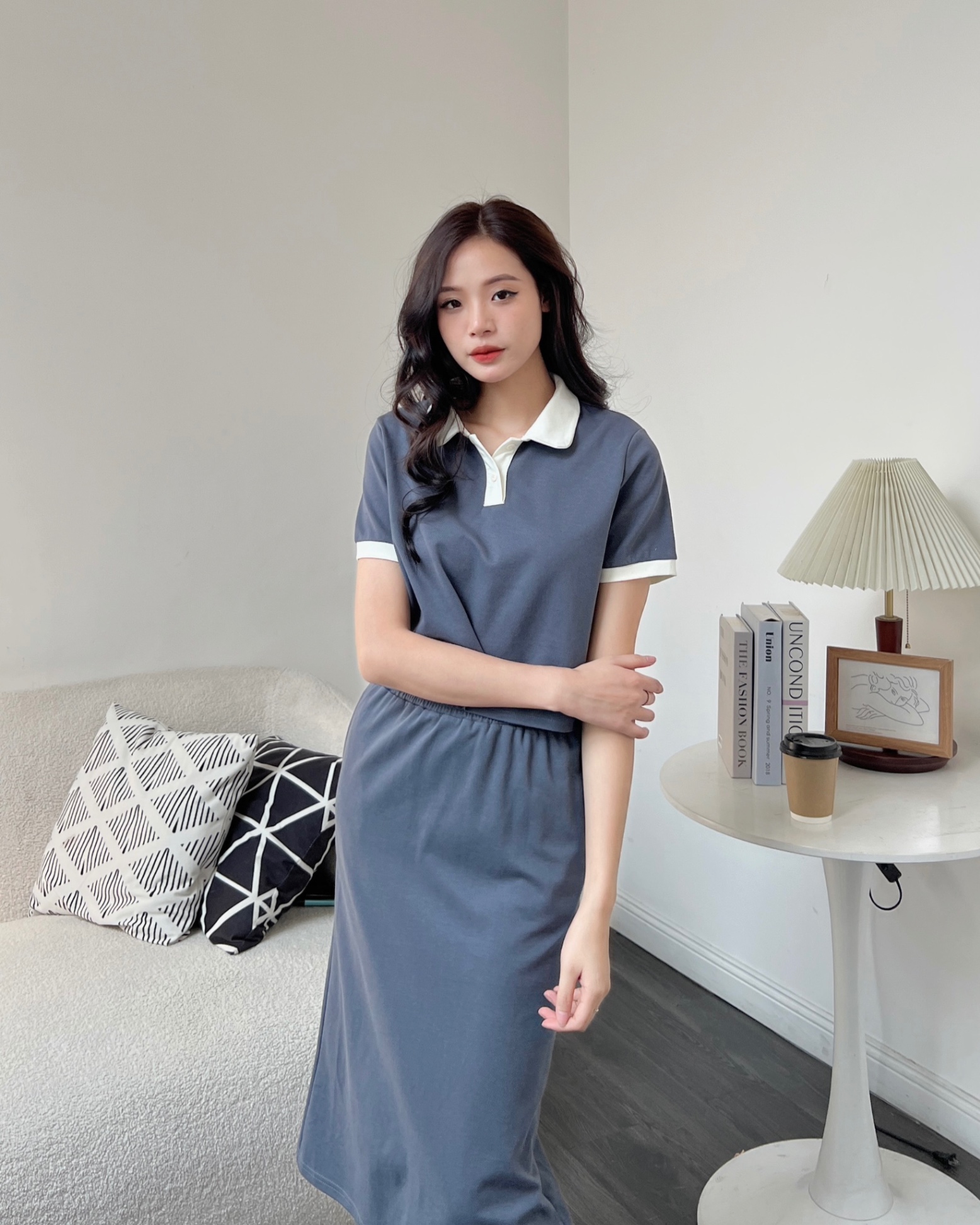 Váy Đầm Tay Lửng 2 Màu Be Đen Cotton Mùa Hè | Shopee Việt Nam