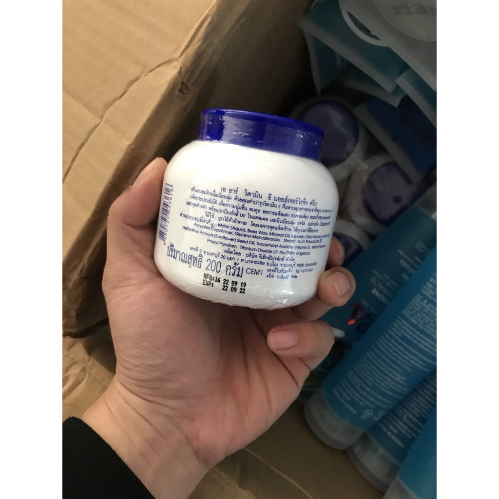 Kem Vitamin E 200ml(DATE MỚI)(Nắp Xanh Hũ Tròn AR)
