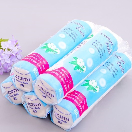 Bông tẩy trang Jomi Nhật Bản 80 miếng - 1 túi 80 miếng