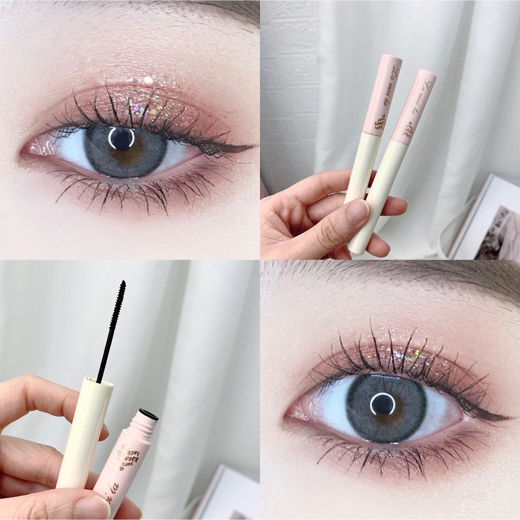 Mascara Siêu Mảnh Tơi Mi Lameila Skinny Microcara Vỏ Hồng NO.779 2 màu đen nâu - 02 Nâu