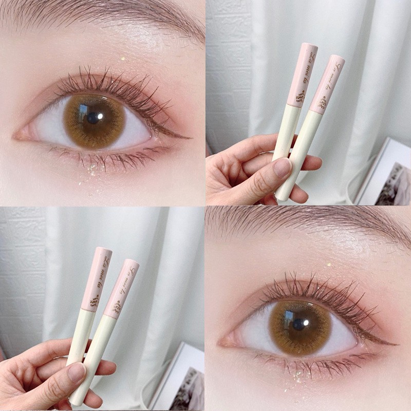 Mascara Siêu Mảnh Tơi Mi Lameila Skinny Microcara Vỏ Hồng NO.779 2 màu đen nâu - 01 Đen