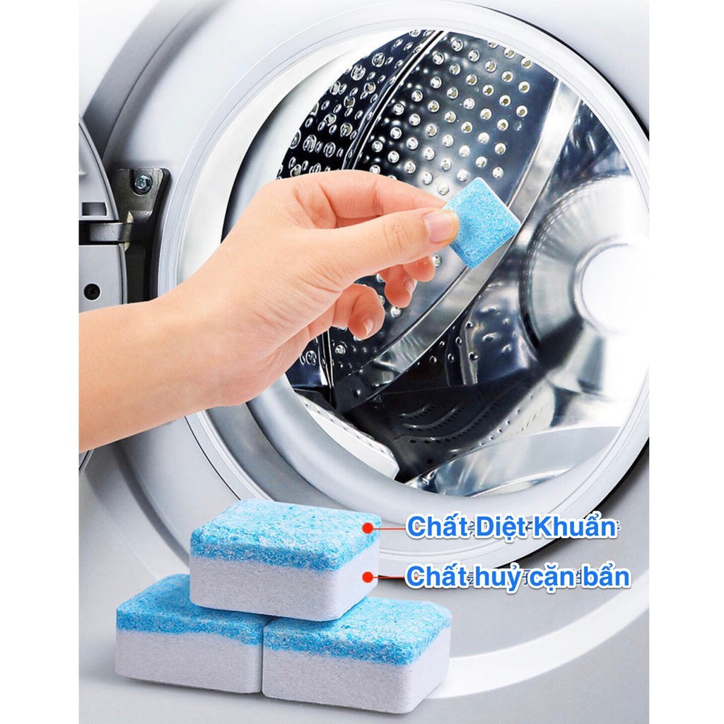 Hộp 12 viên sủi tẩy lồng máy giặt siêu hot - 1 hộp