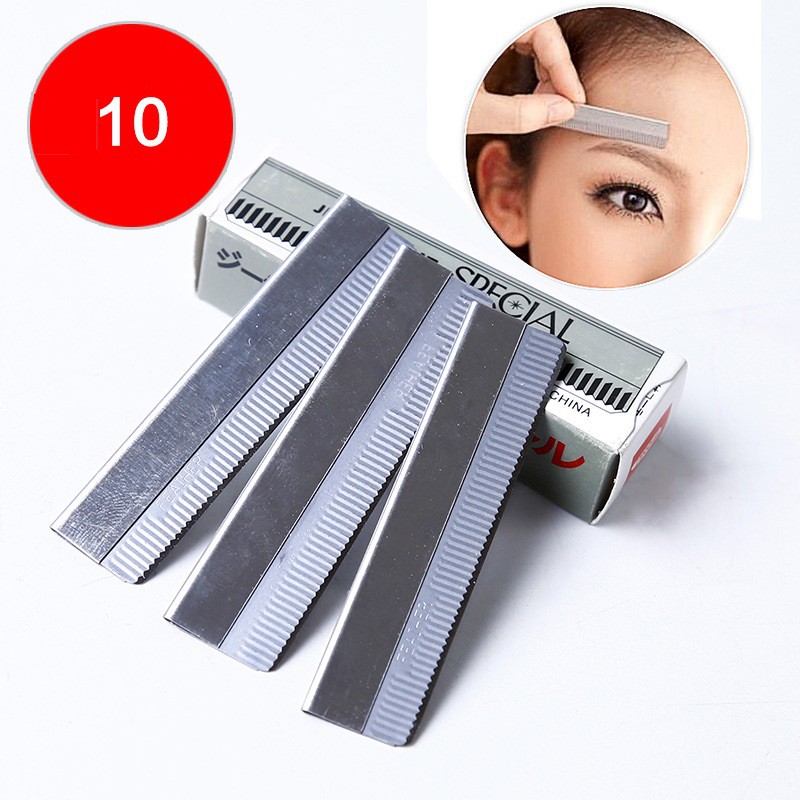 Hộp 10 Dao Cạo Mày Siêu Sắc - 1 hộp 10 cái - 1 hộp 10 lưỡi dao