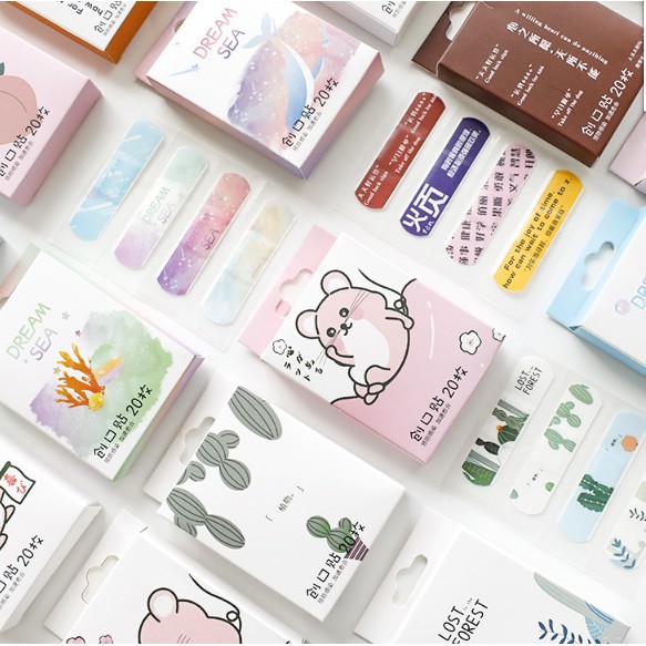 Hộp 20 Băng Dán Vết Thương Urgo Họa Tiết Cute - Băng Gâu Cute - Hộp 20 Miếng - 1 hộp 20 miếng