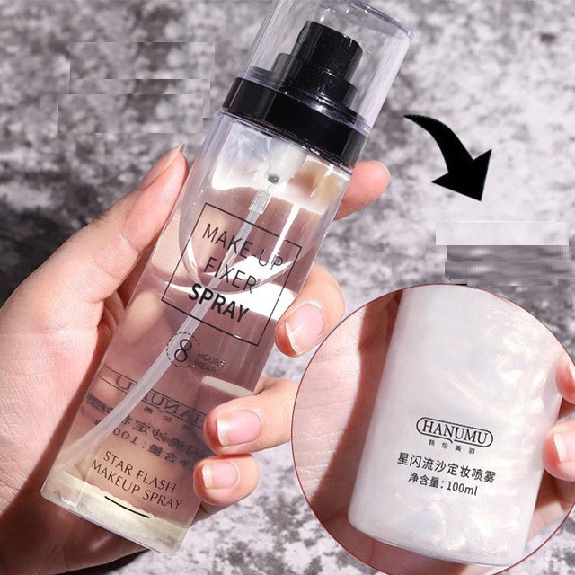 Xịt Khóa Makeup HUNMUI 100ml Chính Hãng(Khóa Trang Điểm)[VỎ ĐEN]