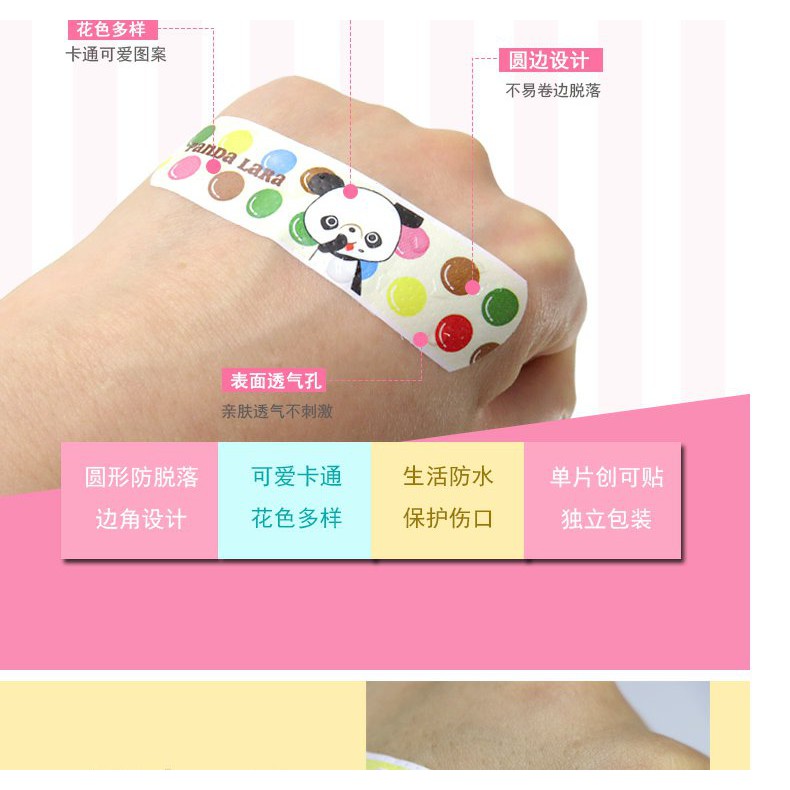 Hộp 100 Miếng Dán Vết Thương Cute  ( Hộp Hồng )