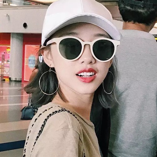 Kính Ulzzang Gọng Tròn Hàn Quốc Xì Tin - Phong Cách Hàn Quốc Hottrend 2020 - Kính Ulzzang gọng tròn - Gọng Trắng