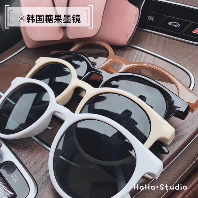 Kính Ulzzang Gọng Tròn Hàn Quốc Xì Tin - Phong Cách Hàn Quốc Hottrend 2020 - Kính Ulzzang gọng tròn - Gọng Nâu