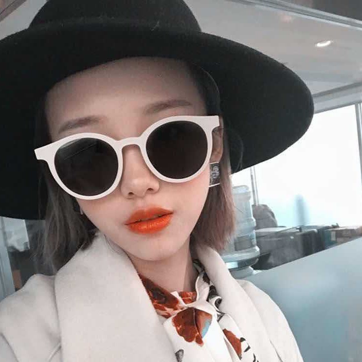 Kính Ulzzang Gọng Tròn Hàn Quốc Xì Tin - Phong Cách Hàn Quốc Hottrend 2020 - Kính Ulzzang gọng tròn - Gọng Be