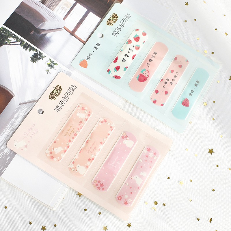Set 4 Miếng Dán Vết Thương Siêu Cute,Băng Gâu Cute,Băng Urgo Dán Vết Thương Kute, Băng Urgo Hoạt Hình Dễ Thương - giao mẫu ngẫu nhiên