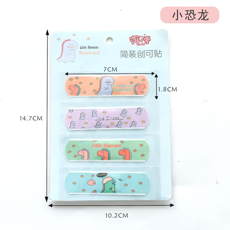 Set 4 Miếng Dán Vết Thương Siêu Cute,Băng Gâu Cute,Băng Urgo Dán Vết Thương Kute, Băng Urgo Hoạt Hình Dễ Thương - giao mẫu ngẫu nhiên