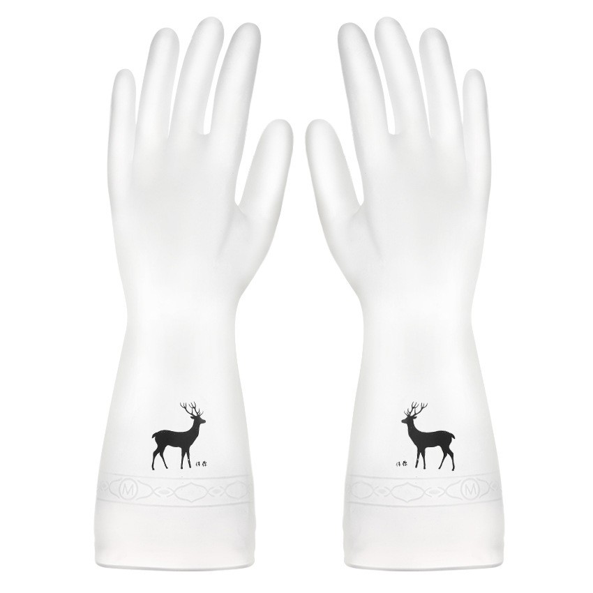 Găng tay cao su siêu dai siêu bền - Găng tay con hươu,con cò - Loại dài 38cm Size S