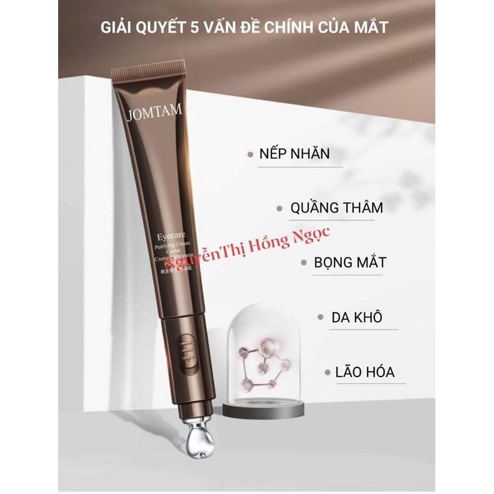 Kem Dưỡng Mắt Tích Hợp Máy Rung Massage JOMTAM Giảm Quầng Thâm Bọng Mắt - Eyecare Electric Eye Cream - 1 tuýp