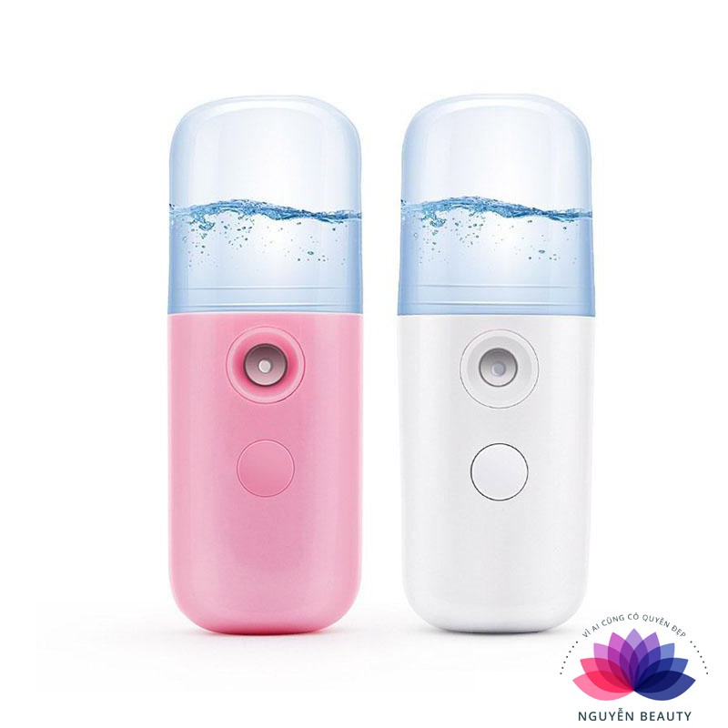 Máy Phun Sương Cầm Tay Xịt Khoáng MINI NANO(Dáng Tròn) - Màu Ngẫu Nhiên