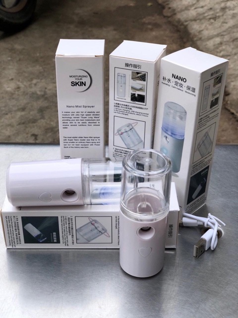 Máy Phun Sương Cầm Tay Xịt Khoáng MINI NANO(Dáng Tròn) - Màu Ngẫu Nhiên