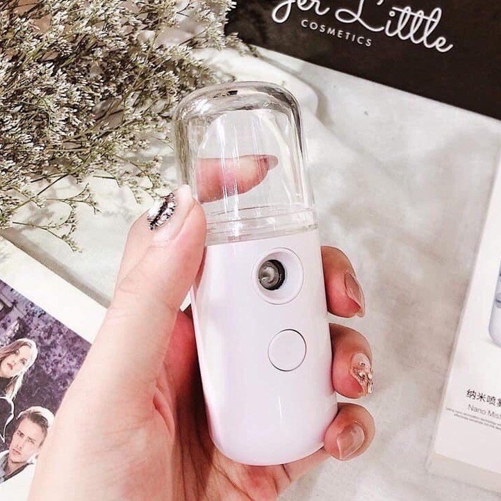 Máy Phun Sương Cầm Tay Xịt Khoáng MINI NANO(Dáng Tròn) - Màu Ngẫu Nhiên