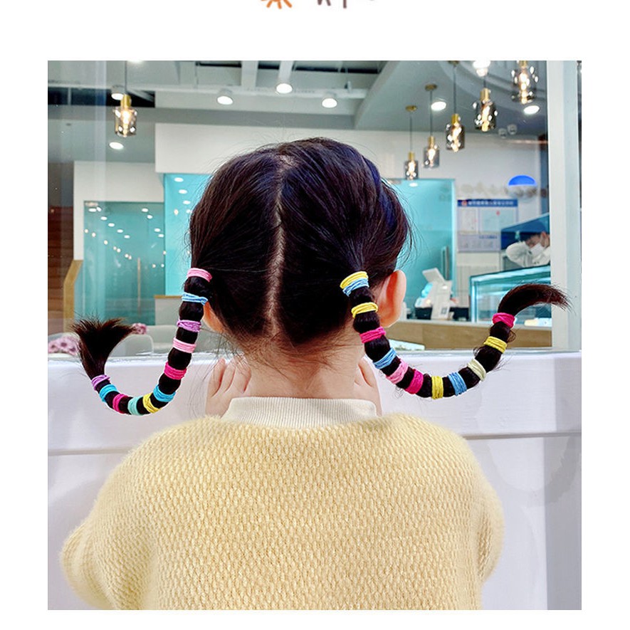 Set 500c Chun Buộc Tóc Tặng Kèm Túi Zip - 1 set 500 chun