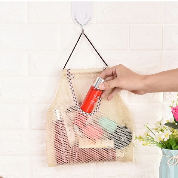 Túi Lưới Đựng Đồ Tiện Lợi - Túi Đựng Mỹ Phẩm Nhà Tắm - Túi Đựng Hành Tỏi Rau Củ Quả Nhà Bếp - Túi Lưới Tiện Dụng