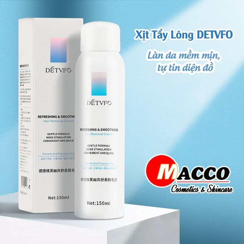 Kem Xịt Tẩy Lông DETVFO - HỘP TRẮNG