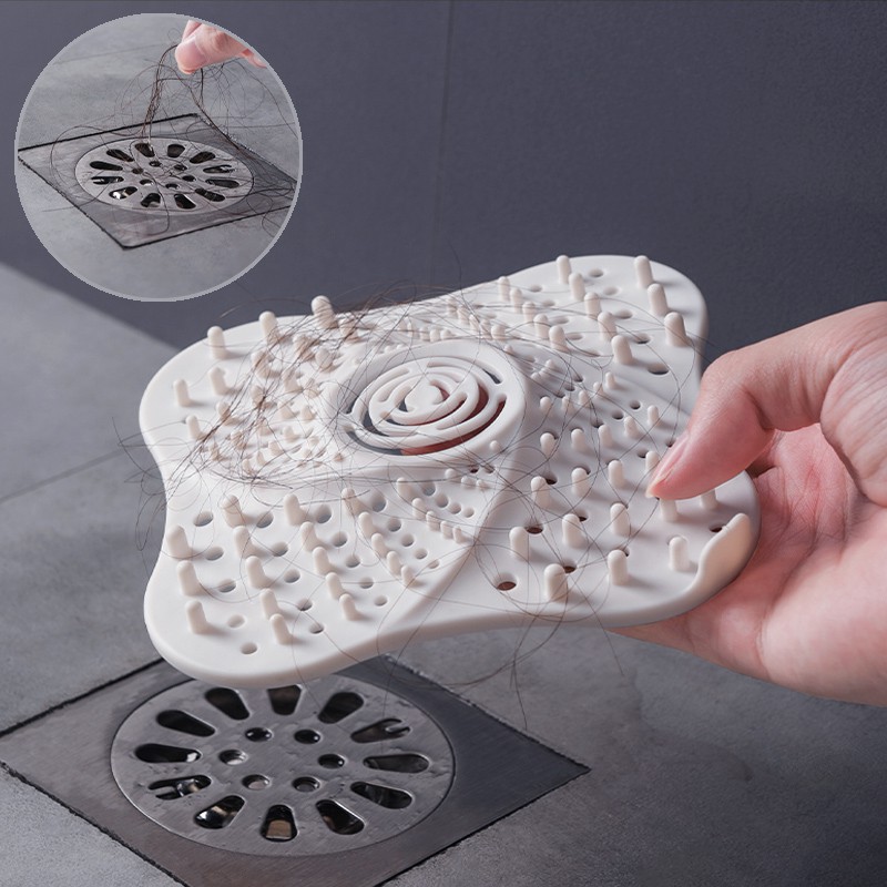 Nắp Chặn Rác Nhà Tắm Làm Từ Silicon - Chặn Rác,Tóc,Dị Vật - Chặn Nắp Cống Silicon - Giao màu ngẫu nhiên