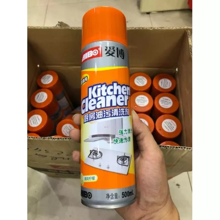 Chai Xịt Tẩy Đa Năng Kitchen Cleaner 500ml - Dạng Bọt Tuyết - Siêu Sạch - 1 chai