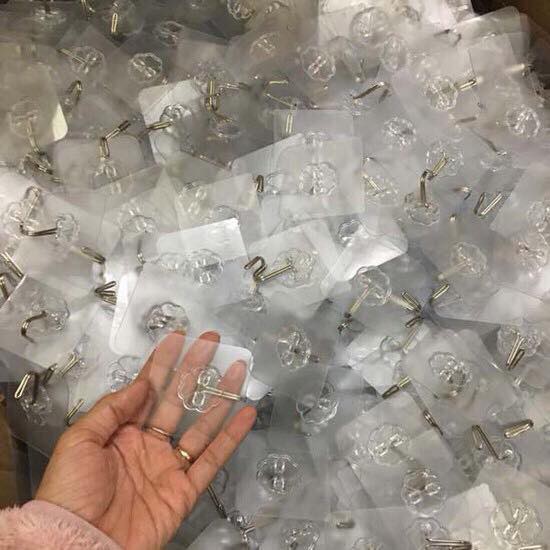 1 Thùng 4000 Cái Móc Dán Tường Trong Suốt Giá Sỉ (1 thùng ~4000c)